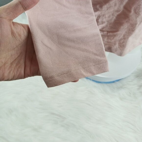 NWT STYLE&CO Basic Top Long Tee M(8-10) Pink Cotton Knit Pullover Casual - Picture 6 of 11